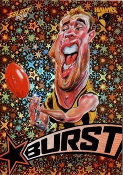 2018 Select Footy Stars - Starburst Caricatures Orange #SP39 Tom Mitchell Front